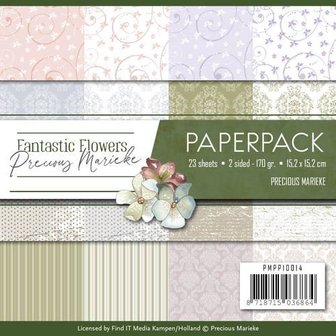 Paper pad Fantastic Flowers 15.2x15.2cm p/set