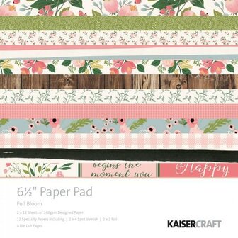 Paper pad full bloom 16.5x16.5cm p/set