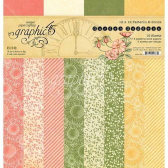 Paper pad Garden Goddess Patterns &amp; Solids 30.5x30.5cm p/set