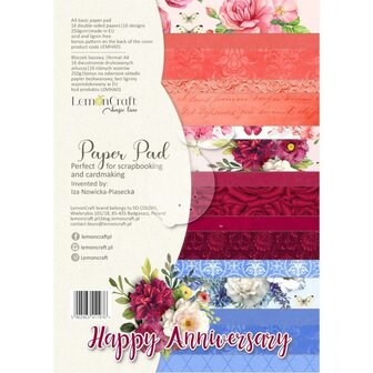 Paper pad A4 Happy Anniversary p/14vel