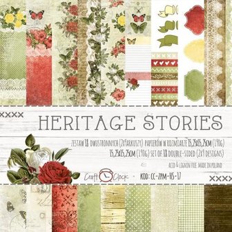 Paper pad 30.5x30.5cm Heritage Stories p/6vel