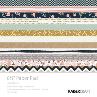 Paper pad Hide en Seek 16.5x16.5cm p/set