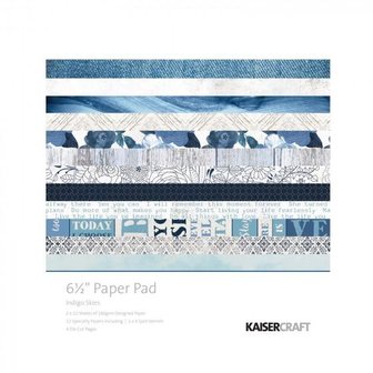 Paper pad Indigo skies 15x15cm p/set