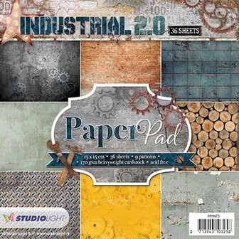 Paper pad nr.73 Industrial 2.0 15x15cm p/36vel