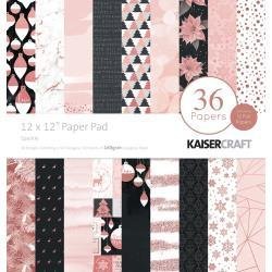 Paper pad Kaiserkraft. Sparkle 30.5x30.5cm p/36vel