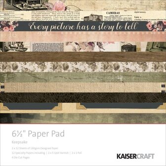 Paper pad Keepsake 15x15cm p/st