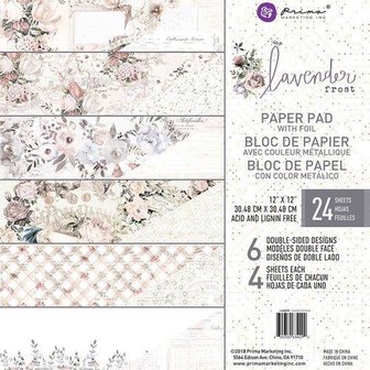 Paper pad Lavendel Frost 30.5x30.5cm p/24vel