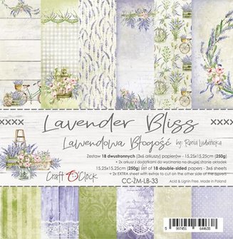 Paper pad 15.25x15.25cm Lavender Bliss p/18vel
