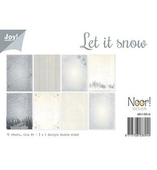 Paper pad A4 Let it Snow p/12vel