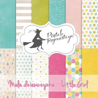 Paper pad little girl 30.5x30.5cm p/6vel