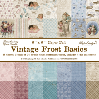 Paper pad 15x15cm Vintage Frost p/48vel