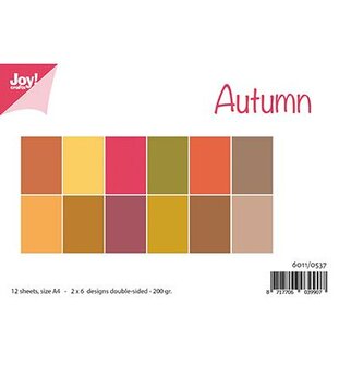 Paper pad A4 Matching Colors uni Herfst p/12vel