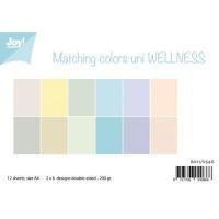 Paper pad A4 Matching colors uni Wellness p/12vel