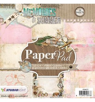 Paper pad nr.77 Memories of summer 15x15cm 