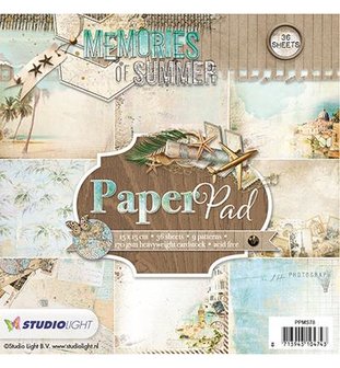 Paper pad nr.78 Memories of summer 15x15cm 