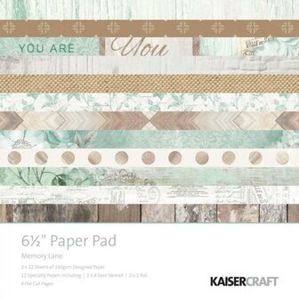 Paper pad Memory lane 15x15cm p/set