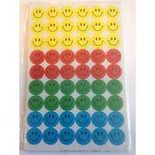 Stickers smiley 15mm p/54st