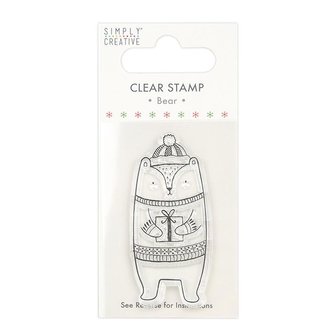Clear stamp Bear 7x4cm p/st