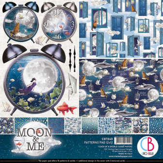 Paper pad Moon &amp; Me 30.5x30.5cm p/8vel 
