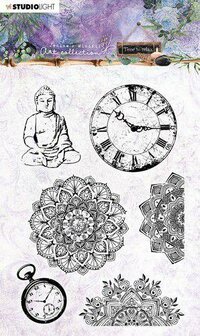 Clear stamp nr.17 Jenines Mindful 1.0 A6 p/st time to relax