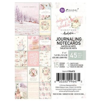 Cards 7.5x10cm Sugar Cookie p/45vel journaling cards