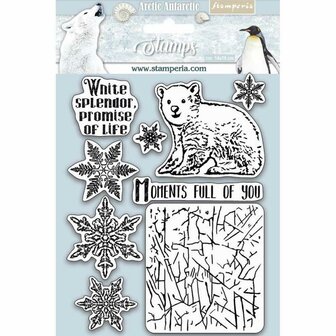 Stamperia Natural Rubber Stamp Arctic Antarctic Moments Full of You (WTKCC179 ) 0