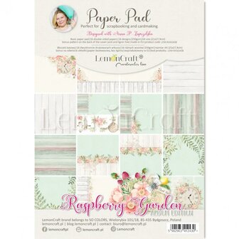 Paper pad A4 Raspberry Garden p/14vel