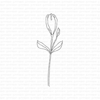 Stamp Lisianthus lange dichte bloem 29x79mm p/st rubber unmounted