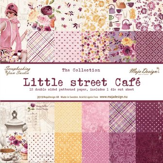 Paper pad 15x15cm Little street cafe p/set