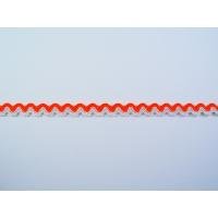 Lint oranje zigzag band Hip-line 8mm p/m