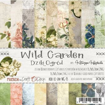 Paper pad 30.5x30.5cm Wild Garden p/6vel