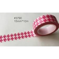 Masking tape  fuchsia pepita 15mm p/10m