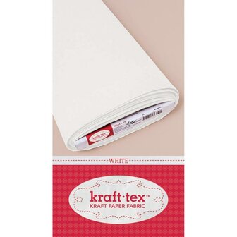 Kraft-Tex wit Paper Fabric 48cm p/0.5mtr