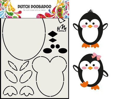 Card Art Build up Pinguin A5 p/st