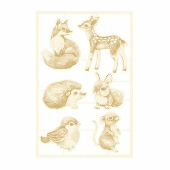 Chipboard Forest tea party nr.01 embellishments p/set