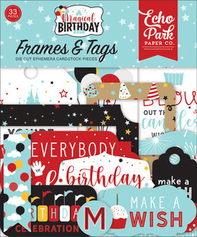 Frames&amp;Tags rood Magical Birthday p/33st