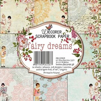 Paper pad Fairy dreams 15x15cm p/24vel