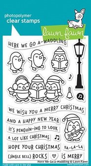 Clear stamp Here we go a Waddling p/st