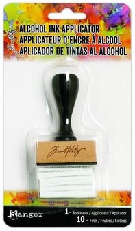 Alcohol ink Mini Applicator Tool rechthoek p/1st + 10vilt