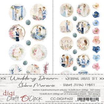 Label set Wedding dream 15x30.5 p/4vel