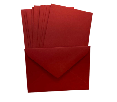 Envelop rood 7x10cm p/50st 