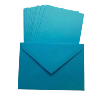 Envelop lichtblauw 7x10cm p/10st 