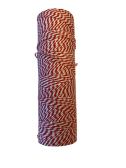 Touw rood/wit 2mm p/750mtr bakery twine  