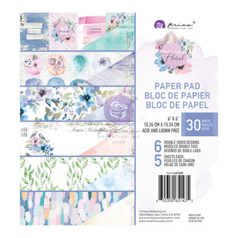 Paper pad Watercolor Floral 15x15cm p/30vel