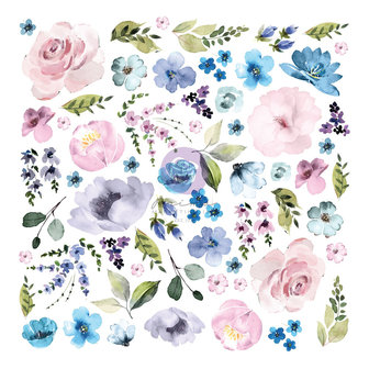 Ephemera Watercolor florals2 p/62st