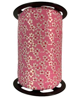 Krullint roze 10mm p/250mtr bloem