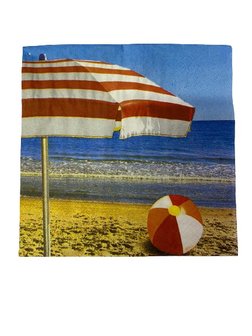 Servetten strand parasol 33x33cm p/20st