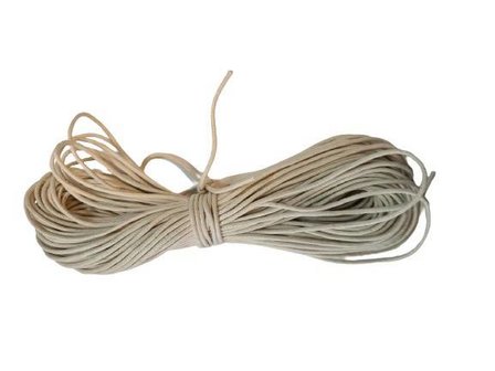 Wax koord creme 1.5mm p/20mtr