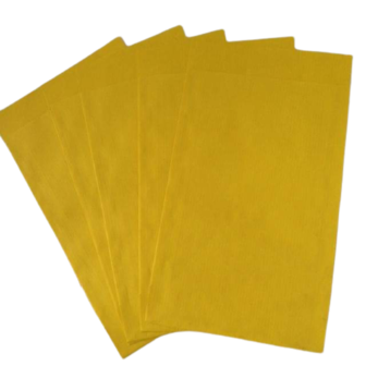 Zakken geelgroen/oranje 12x19cm p/250st papier