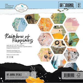 Paper pad Rainbow of Happiness 30.5x30.5cm p/12vel